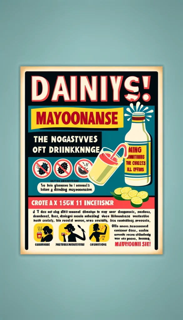<em>I asked AI to make a poster warning about drinking mayo and if gave me... This?</em>