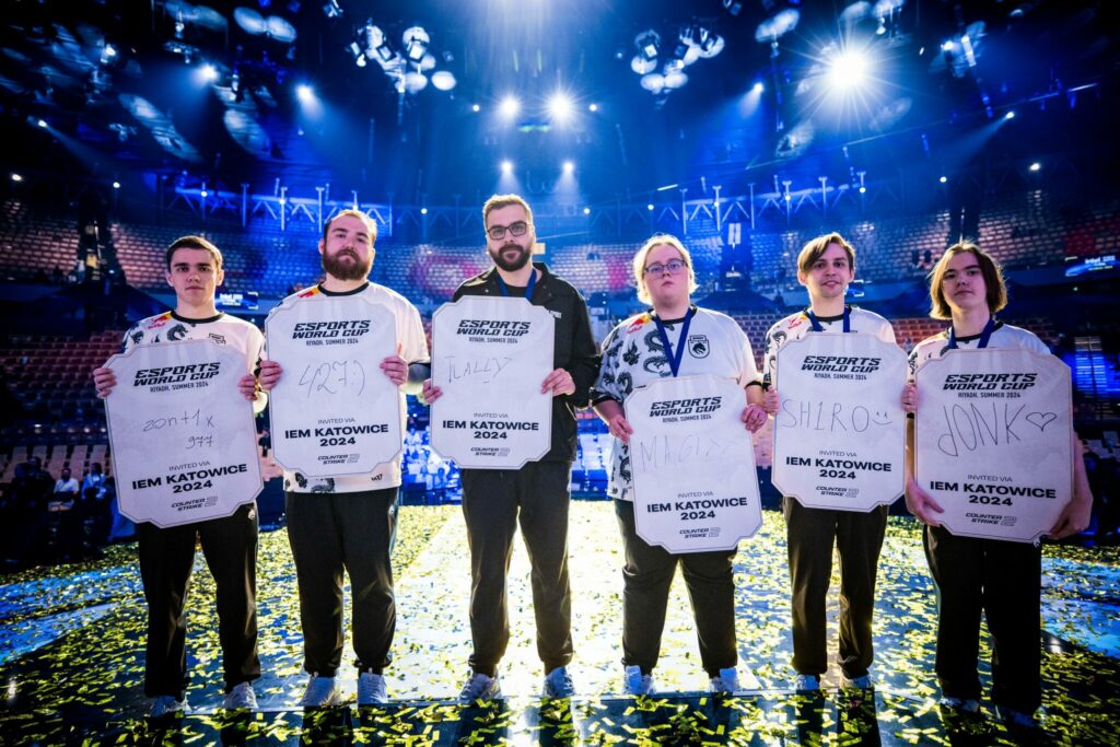 Team Spirit earned a spot in the CS2 competition following their IEM Katowice victory (Image via Esports World Cup)