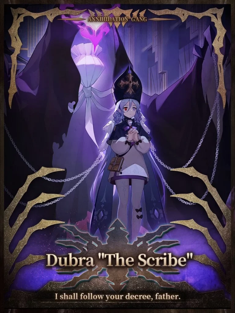 Dubra The Scribe, a member of the Annihilation Gang in Honkai Star Rail