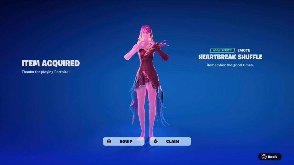 Heartbreak Shuffle: How to get the newest Fortnite emote cover image