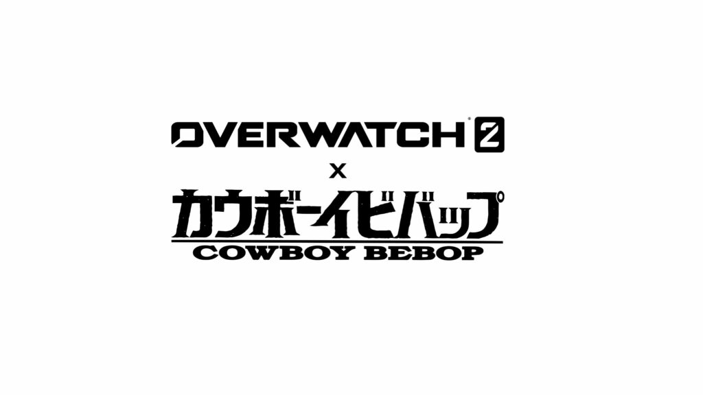 Overwatch 2 x Cowboy Bebop logo (Image via Sunrise and Blizzard Entertainment)