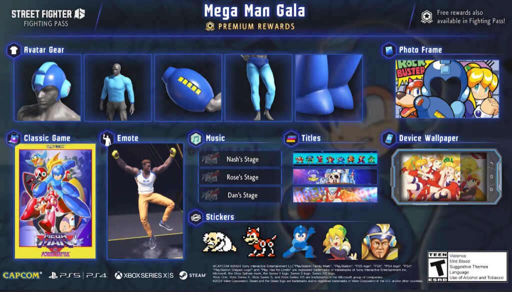 March is all about the Blue Bomber, as the Mega Man Gala Fighting Pass comes to Street Fighter 6! Check out the available rewards now.