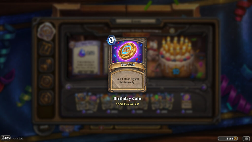 How to unlock the Birthday Coin in Hearthstone (Image via Blizzard Entertainment)