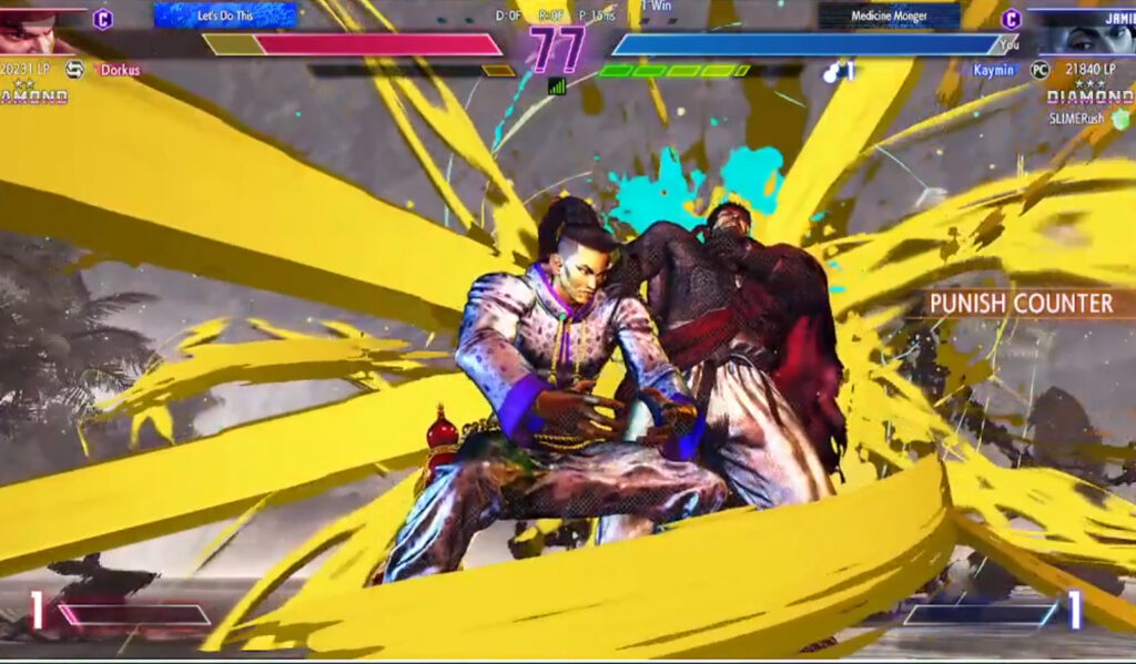 Kaymin playing Street Fighter 6 on his Twitch channel (Image via <a href="https://www.twitch.tv/kaymin91">kaymin91 on Twitch</a>)
