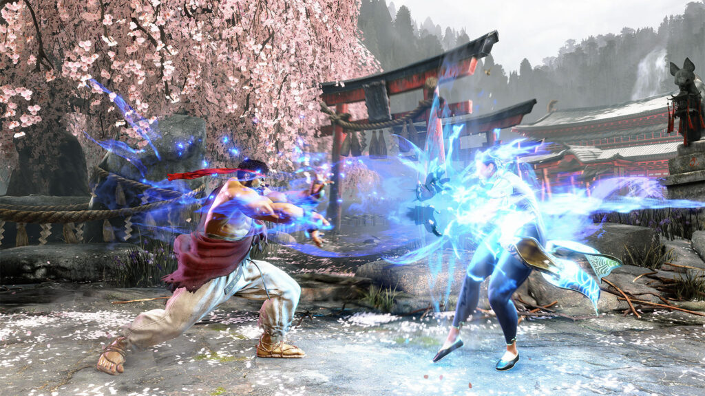 Ryu versus Chun-Li in Street Fighter 6 (Image via Capcom)