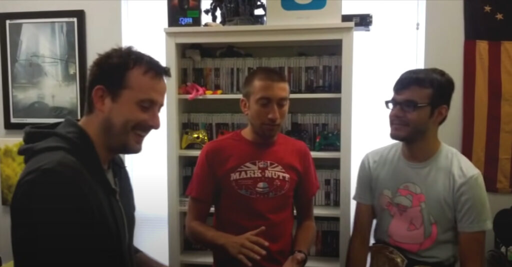 Geoff, Gavin, and Ray of Achievement Hunter in 2013 (Image via LetsPlay on YouTube)