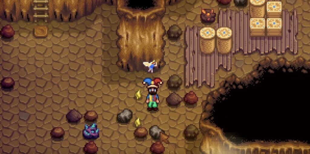 A fairy in Stardew Valley (Image via SharkyGames on YouTube)