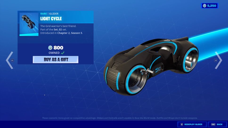 Tron’s Light Cycle has returned to Fortnite: Here is how you can get the glider cover image