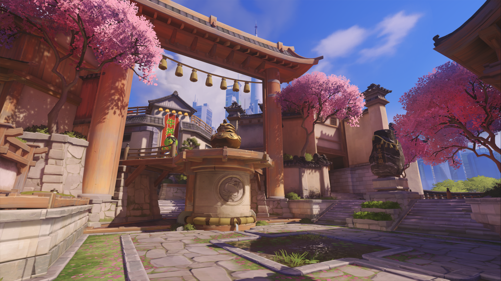 The new Hanaoka map in the Clash game mode (Image via Blizzard Entertainment)