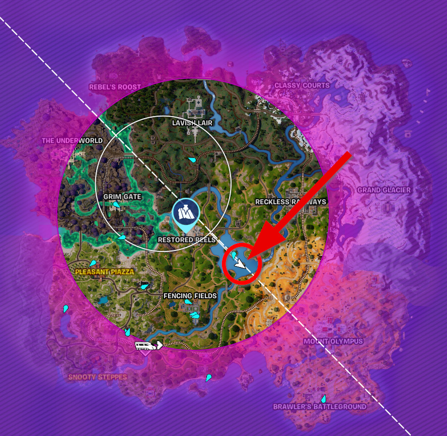 Maybe on a grassy island Fortnite Quest 1