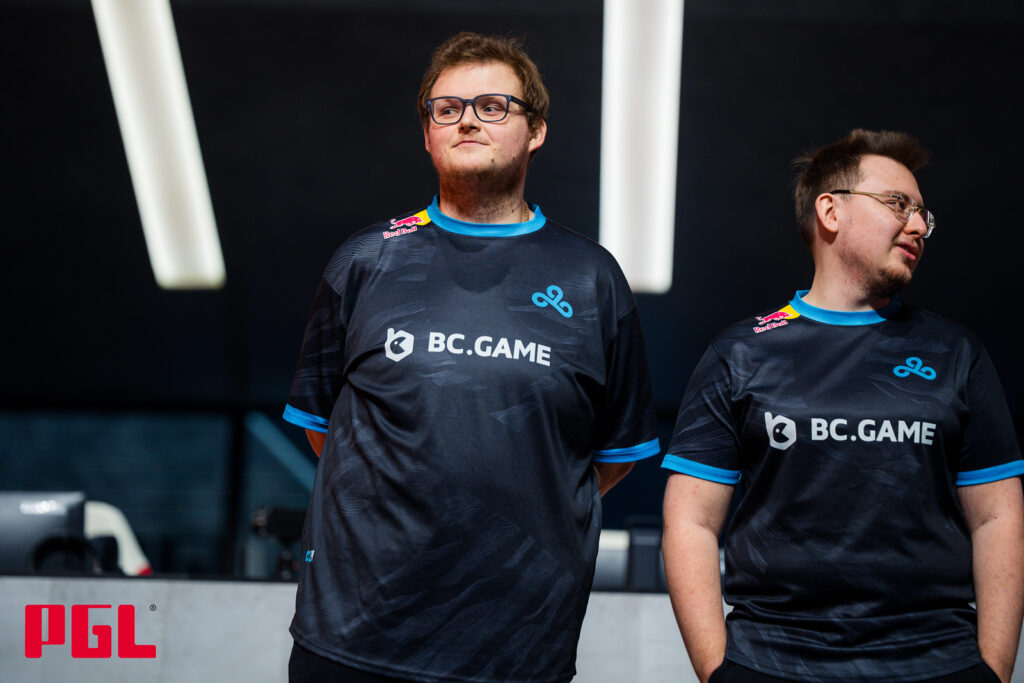With Perfecto and HObbit out, only Boombl4 and Ax1le remain in the Cloud9 CS2 roster (Image via João Ferreira/PGL)