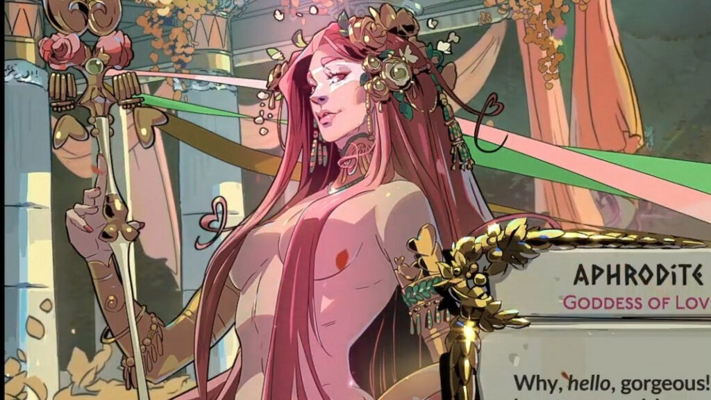 Somehow they made Aphrodite even more beautiful in the sequel (Image via Supergiant Games)