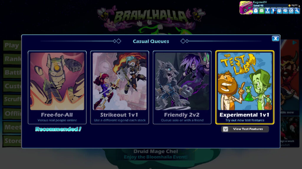Game modes for Casual matches in Brawlhalla