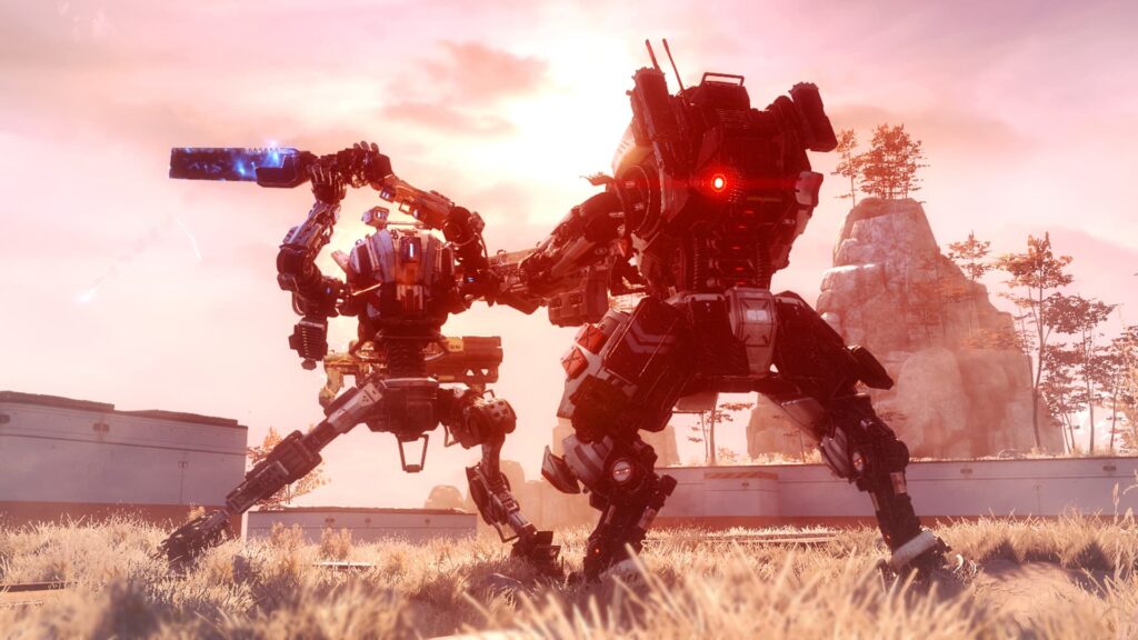 There's nothing quite like a Titan fight in Titanfall 2 (Image via Respawn Entertainment)