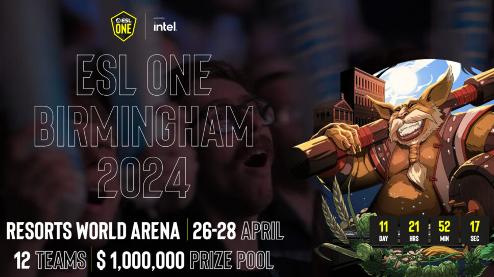 ESL One Birmingham 2024 teams, talents, tickets and schedules cover image