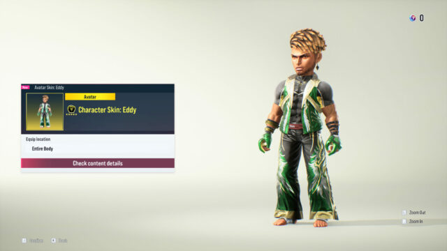 How to unlock the Tekken 8 Eddy Gordo avatar skin preview image