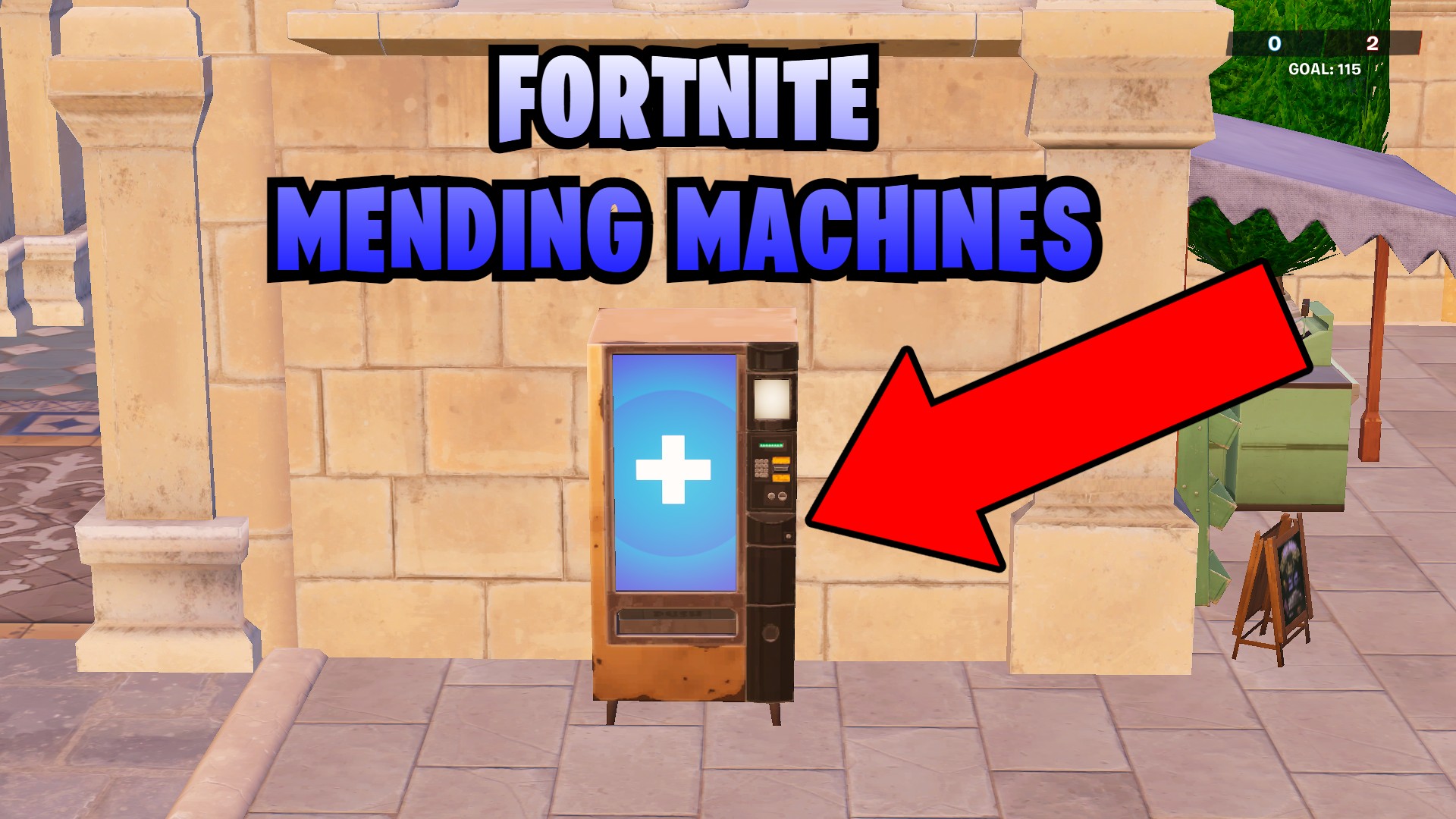 Where to find a Mending Machine in Fortnite Season 2 | esports.gg