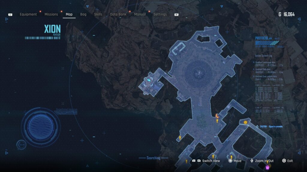 The Presence Chamber elevator location on the map.