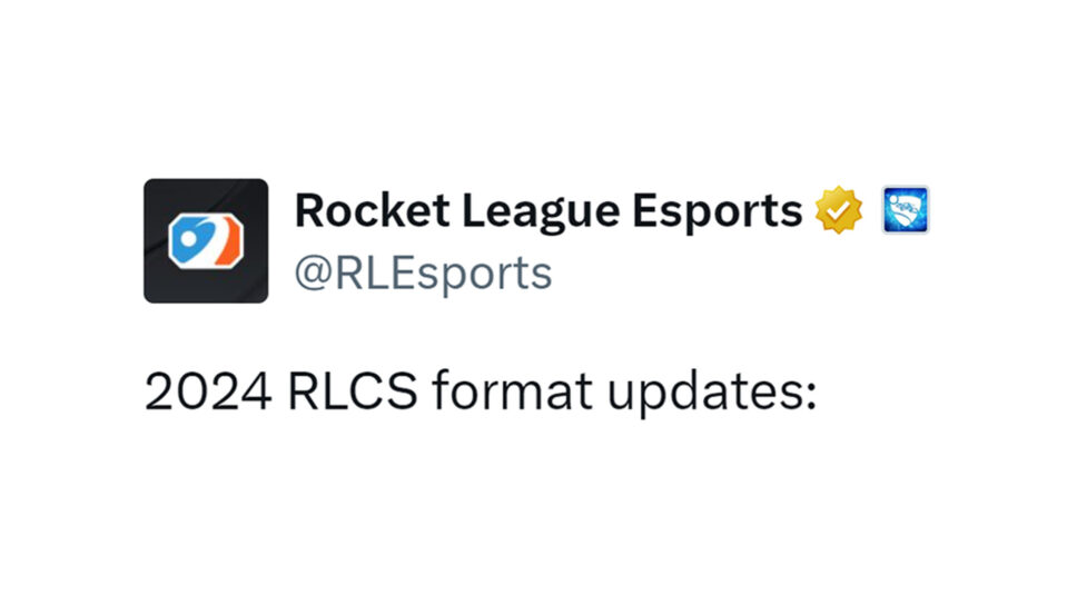 RLCS 2024 format changes announced by Rocket League Esports cover image
