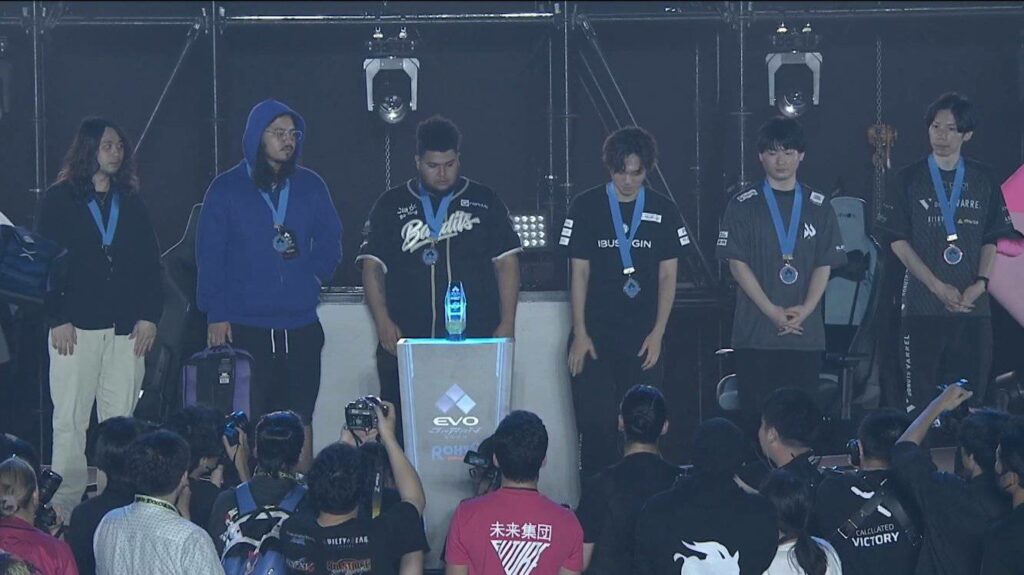 Top 6 players of the Street Fighter 6 tournament at Evo Japan 2024