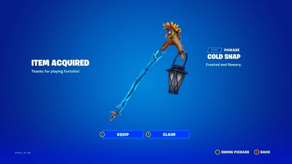 How to get the Cold Snap Pickaxe in Fortnite cover image