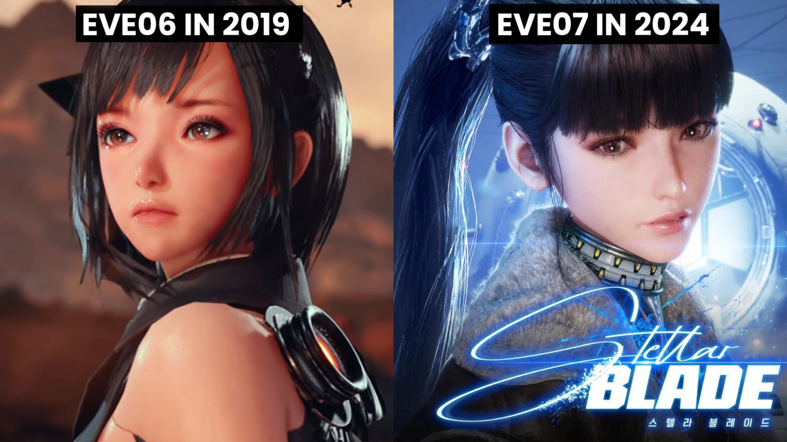 Evolution of EVE: Stellar Blade's main character | esports.gg