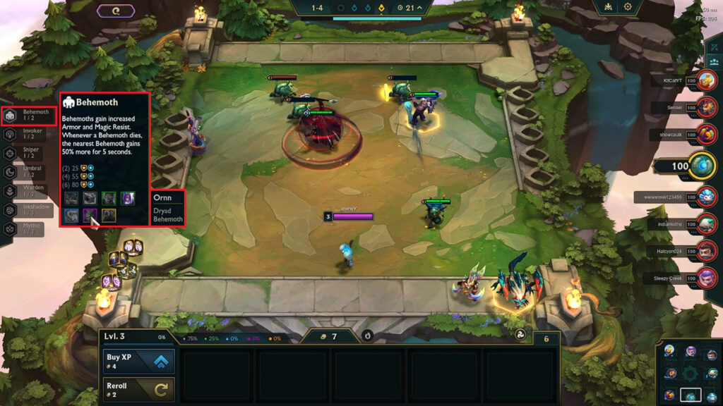The Trait bar is an essential TFT UI Tool.