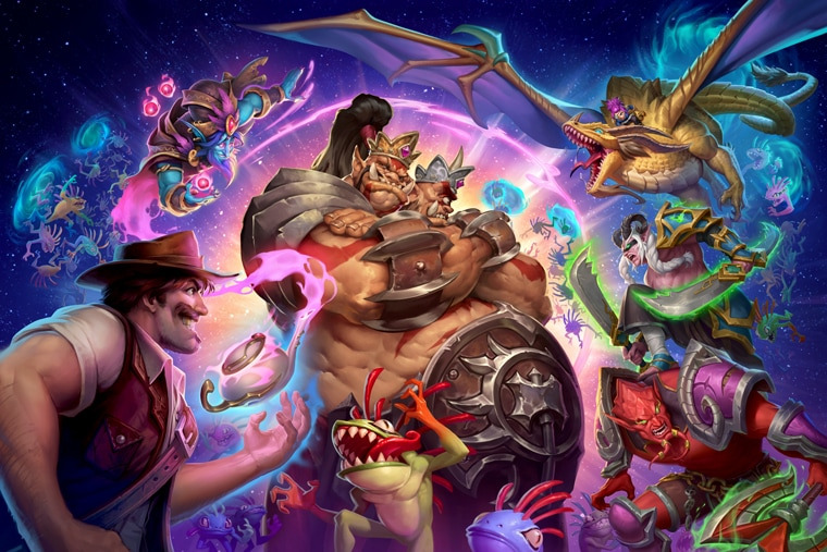 Battlegrounds Duos artwork featuring Cho'Gall (Image via Blizzard Entertainment)