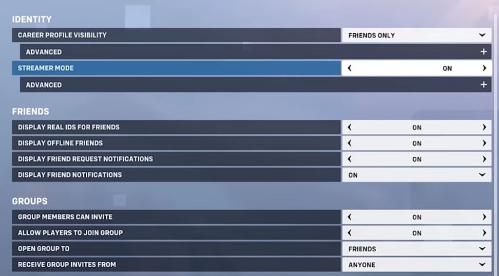 Overwatch 2 streamer mode (Image via Blizzard Entertainment)