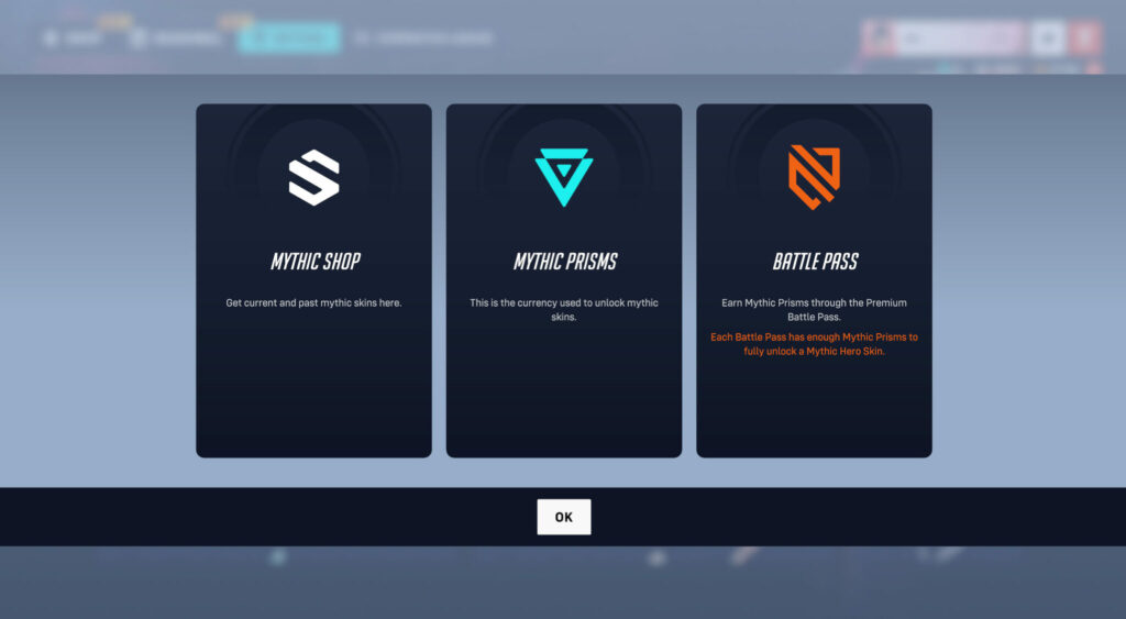 How the Overwatch 2 Mythic Shop works (Image via esports.gg)