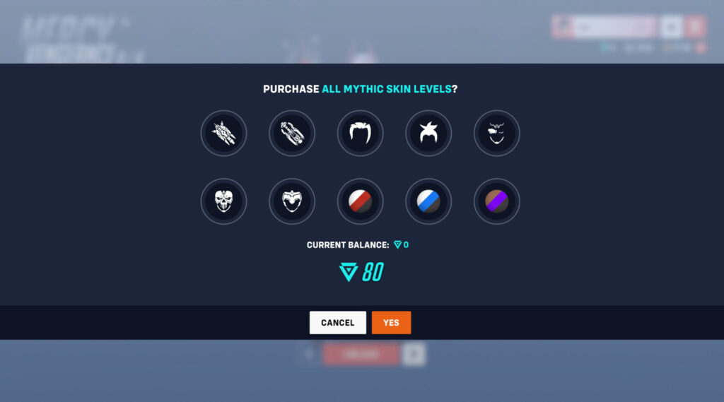 Overwatch 2 mythic skins cost (Image via esports.gg)