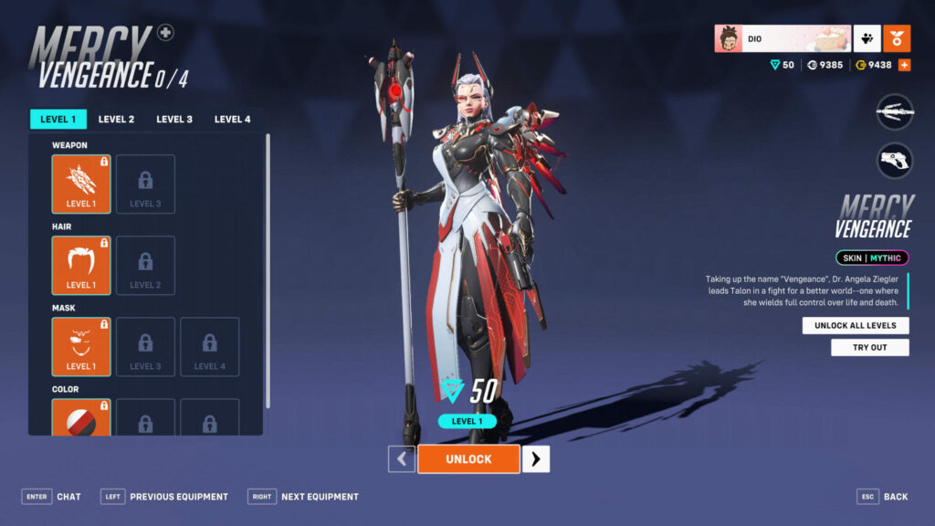 How to unlock the mythic Mercy skin in Overwatch 2 (Image via esports.gg)