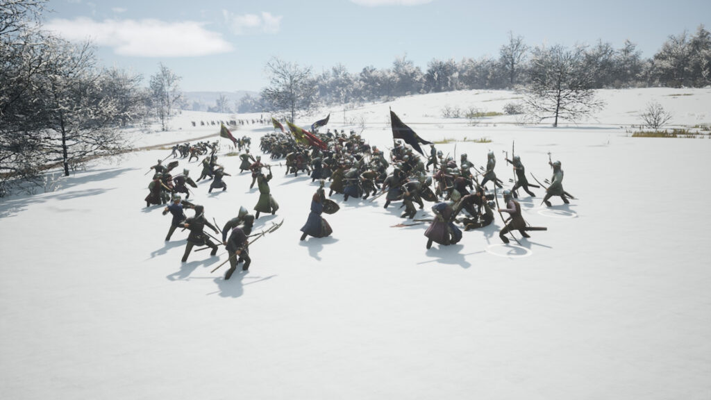 A battle in the snow (Image courtesy of lafaman on Steam)
