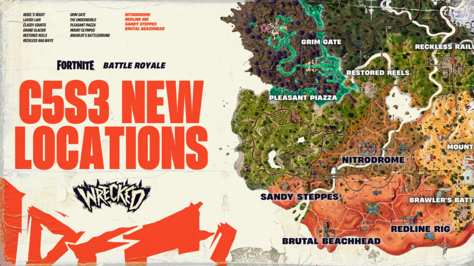 Every new location in Fortnite Chapter 5, Season 3 cover image