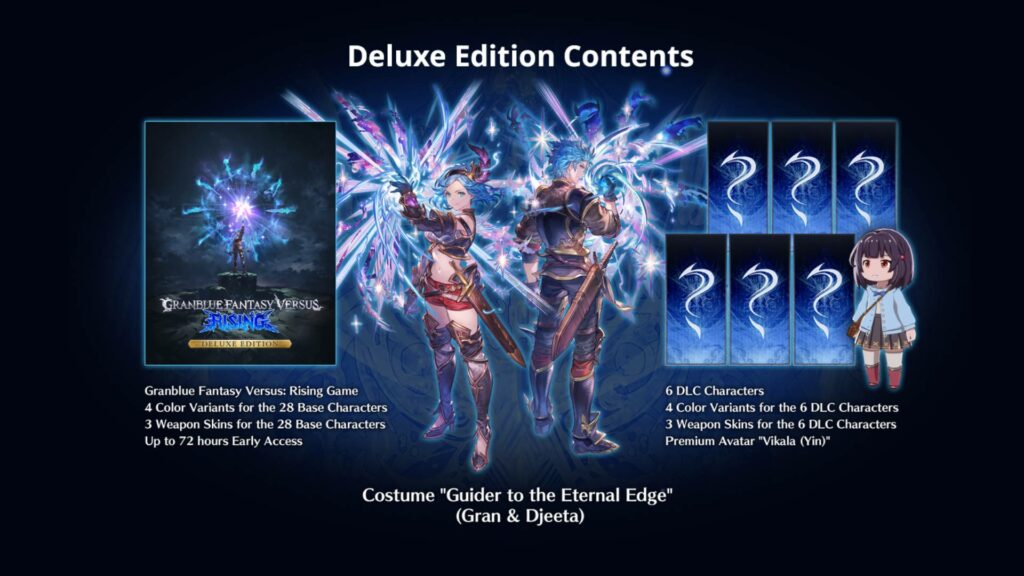 GBVS Rising Deluxe Edition content&nbsp;(Image via Cygames)