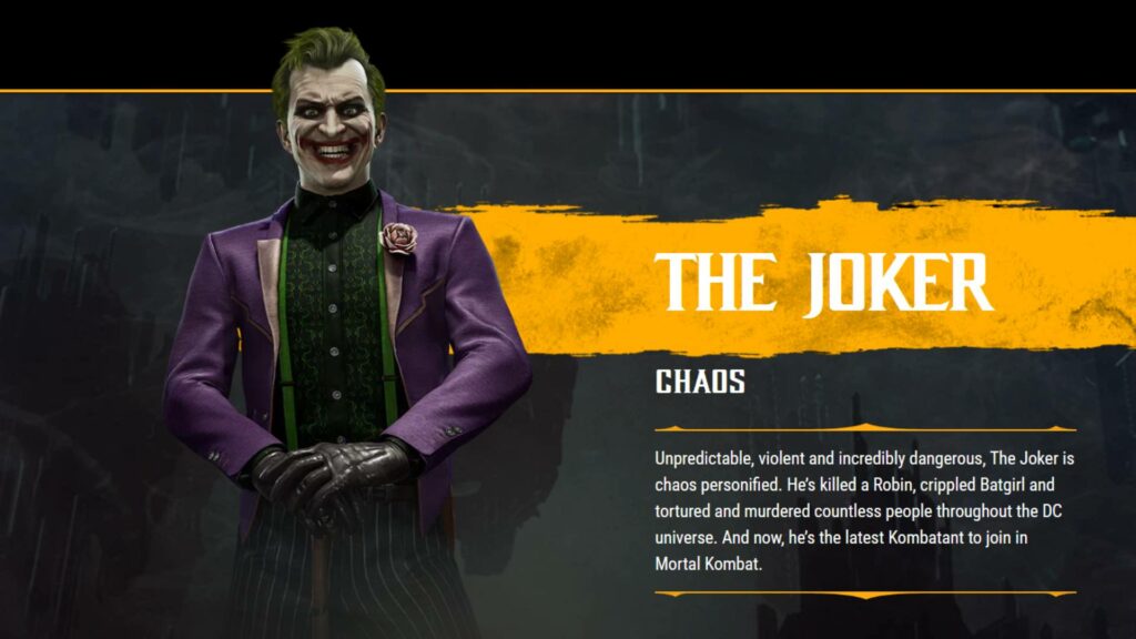 The Joker in MK11 (Image via NetherRealm Studios)