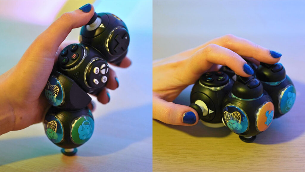 Show two different possible configurations for the Proteus Controller for Xbox.