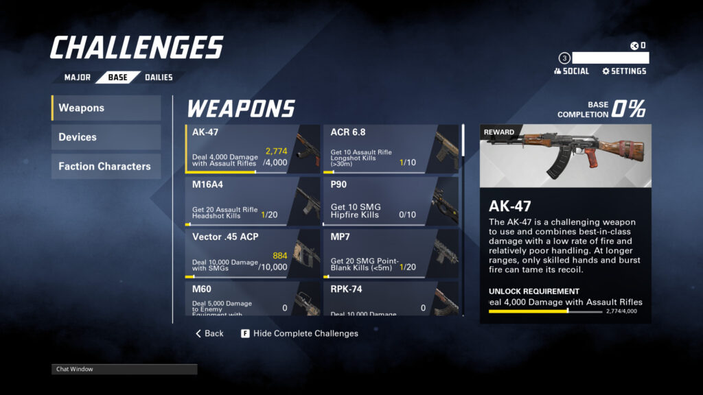 Screenshot of the AK-47 weapon in the game (Image via esports.gg)