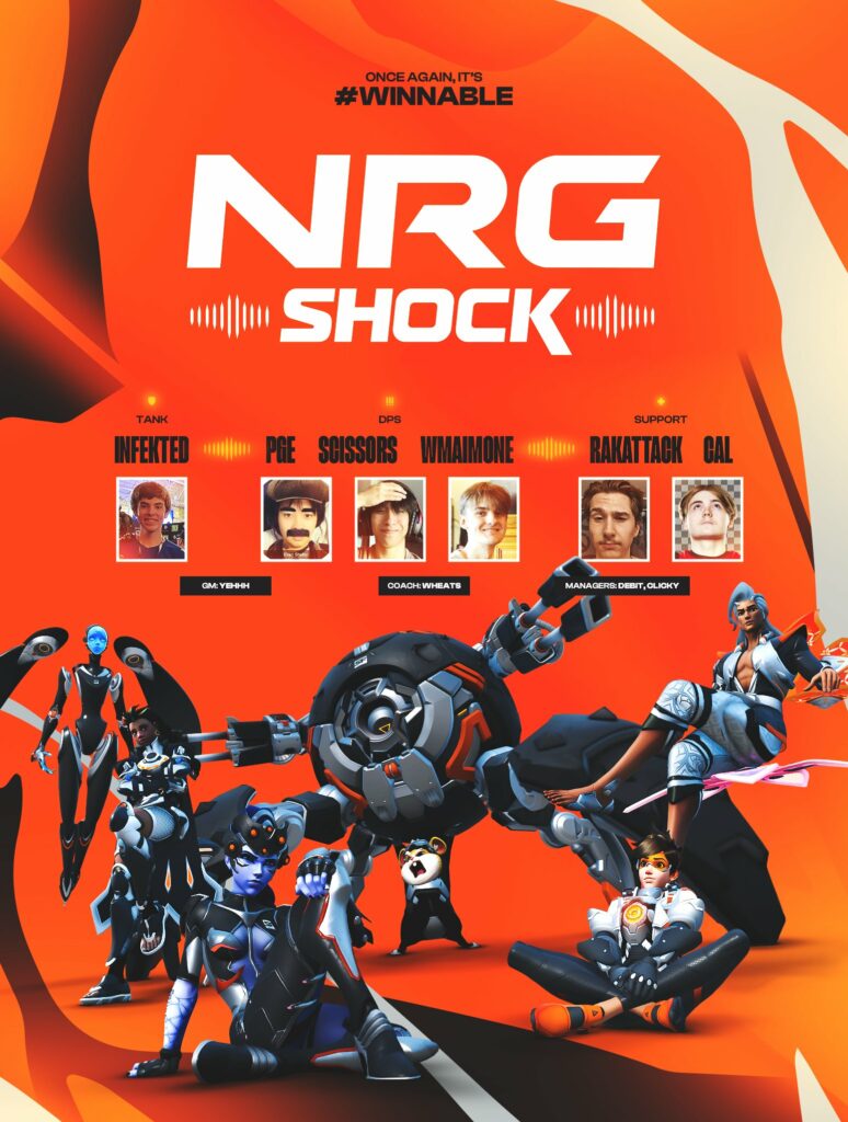 The NRG Shock inaugural roster (Image via <a href="https://x.com/SFShock/status/1796602549006635334/photo/1">@SFShock</a> on X)