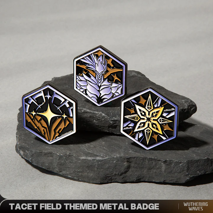 Tacet Field Themed Metal Badges