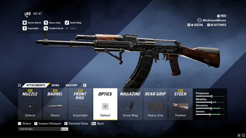The AK-47 with attachments that make its best loadout in XDefiant.