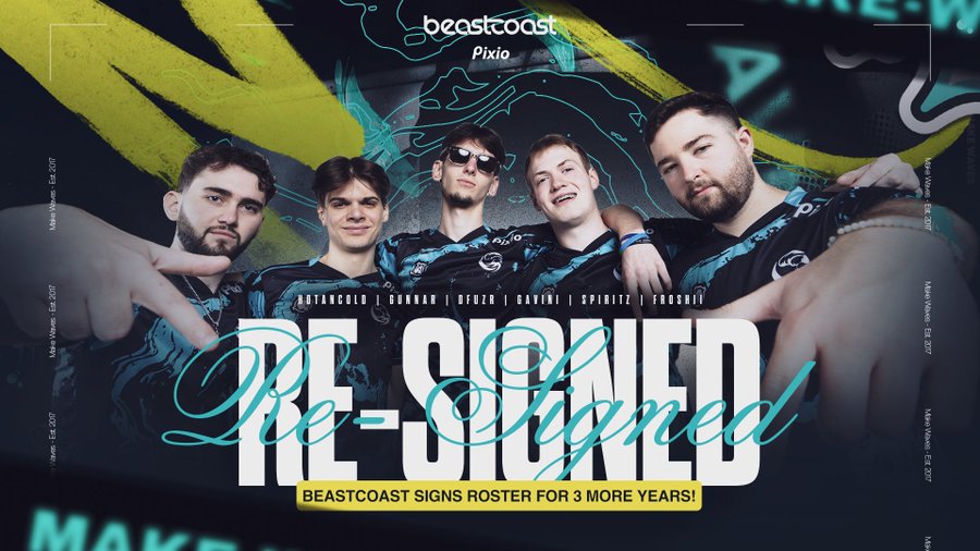 Beastcoast extends Rainbow Six Siege roster for three more years cover image