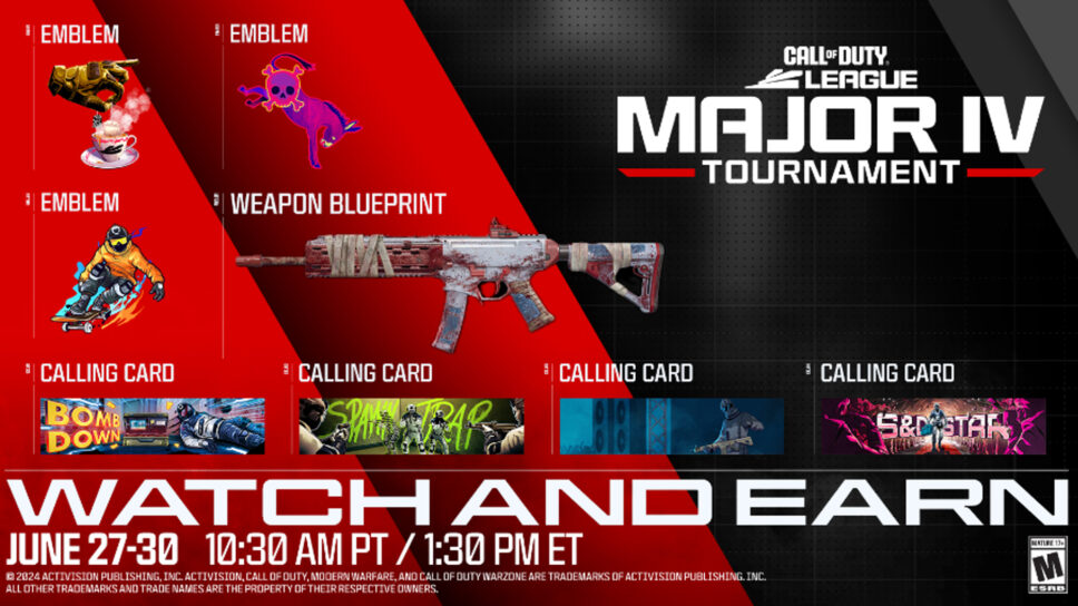 CDL Major 4 2024: How to watch and earn MW3 in-game items cover image