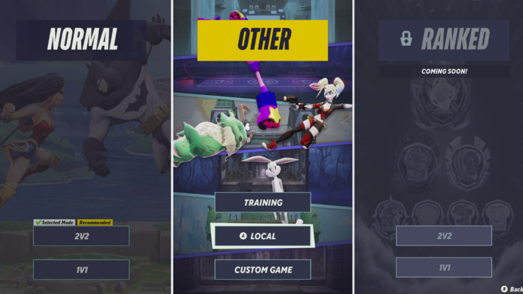 Game modes in MultiVersus (image via esports.gg)