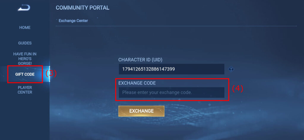 Steps on how to use redeem codes in Honor of Kings (Image via esports.gg)