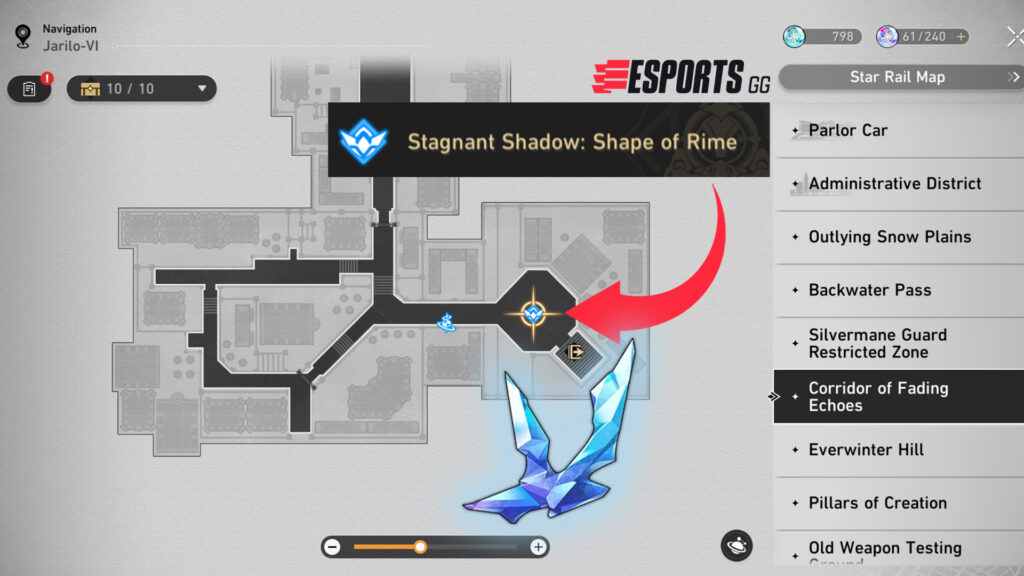Gather Horn of Snow in the Shape of Rime Stagnant Shadow node in Jarilo-VI. (image via esports.gg)