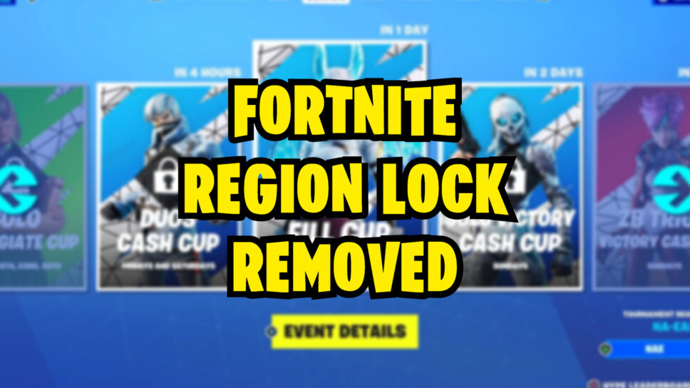 Fortnite has removed region lock from tournaments cover image