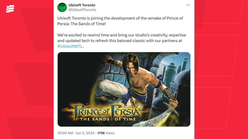 Screenshot of Tweet by Ubisoft Toronto (Image via esports.gg)