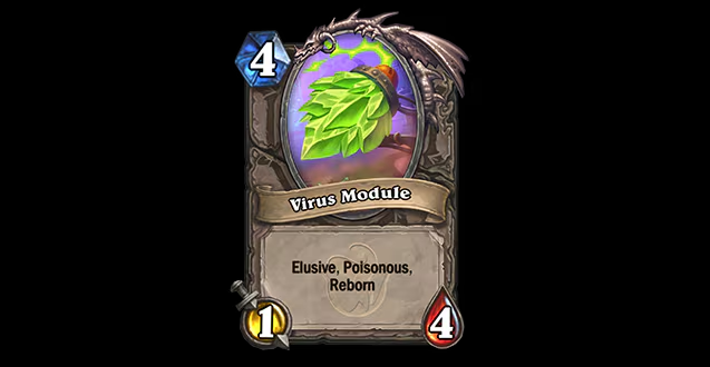 Zilliax Deluxe 3000's Virus Module in the latest Hearthstone patch notes (Image via Blizzard Entertainment)