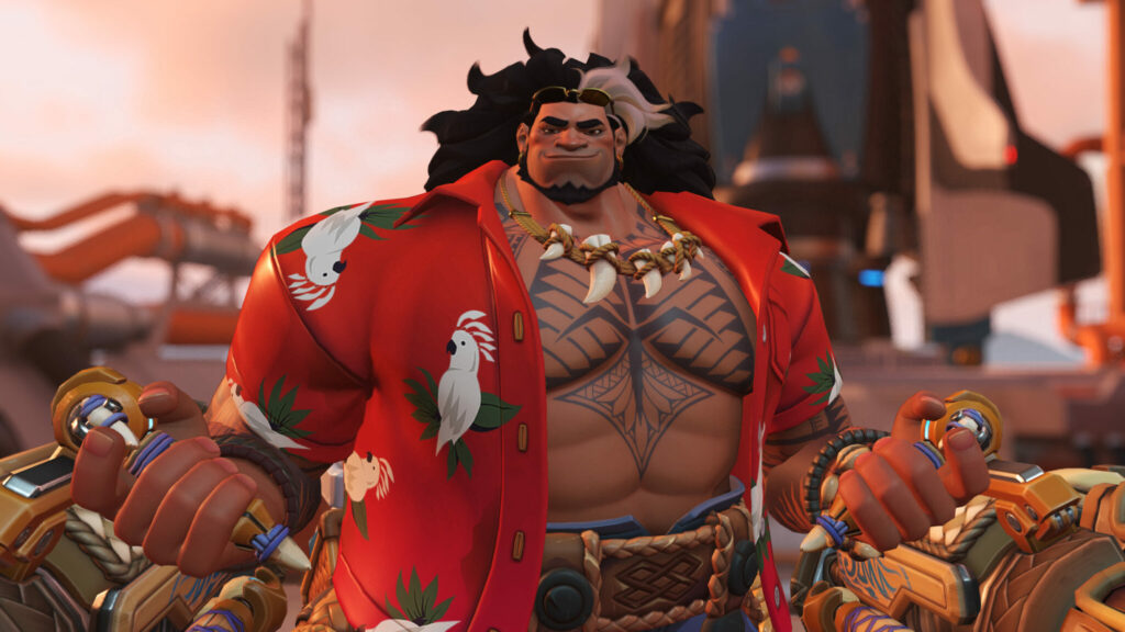 Mauga is a tank hero in Overwatch 2 (Image via esports.gg)